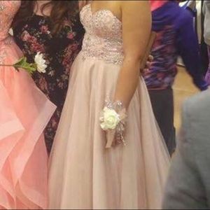 Blush pink ball gown